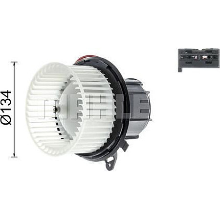 Aeroterma ventilator habitaclu MERCEDES-BENZ AMG GT (C190), Compartiment, 10.2014 - MAHLE AB 146 000P