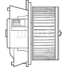 Aeroterma ventilator habitaclu FIAT PUNTO II (188_), Hatchback, 09.1999 - 07.2012 MAHLE AB 107 000P