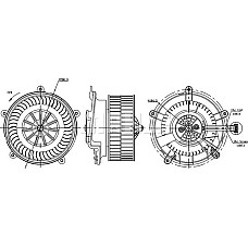 Aeroterma ventilator habitaclu BMW 7 - IV (E65, E66, E67), Sedan, 07.2001 - 12.2009 MAHLE AB 17 000S