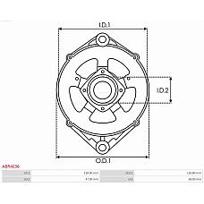 Suport, flansa de actionare alternator AS-PL ABR4036
