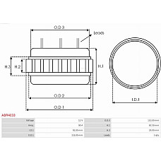 Suport, flansa de actionare alternator AS-PL ABR4033