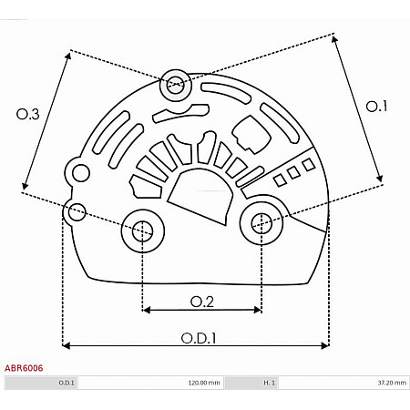 Capac protector, alternator AS-PL ABR6006