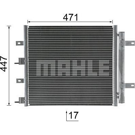 Condensator, climatizare JAGUAR XF SPORTBRAKE (X250), Turism, 09.2012 - 12.2015 MAHLE AC 481 000S