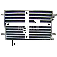 Condensator, climatizare AUDI A6 Avant III (4F5, C6), Turism, 11.2004 - 08.2011 MAHLE AC 803 000S