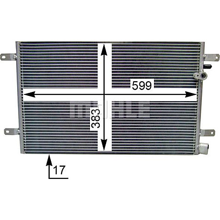 Condensator, climatizare AUDI A6 Avant III (4F5, C6), Turism, 11.2004 - 08.2011 MAHLE AC 803 000S