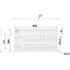 Condensator, climatizare RENAULT LAGUNA II (BG0/1_), Hatchback, 03.2001 - 12.2007 MAHLE AC 366 000S