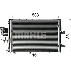 Condensator, climatizare OPEL CORSA C (X01), Hatchback Van, 09.2000 - 12.2012 MAHLE AC 310 000S