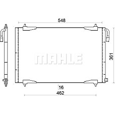 Condensator, climatizare PEUGEOT 206 SW (2E/K), Turism, 07.2002 - MAHLE AC 220 001S