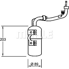 Uscator,aer conditionat FORD FOCUS II, Estate Van, 07.2004 - 07.2011 MAHLE AD 277 000S