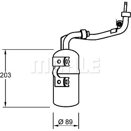 Uscator,aer conditionat FORD FOCUS II, Estate Van, 07.2004 - 07.2011 MAHLE AD 277 000S