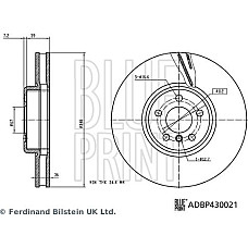 Disc frana BMW X7 (G07), Crossover, 03.2019 - Blue Print ADBP430021