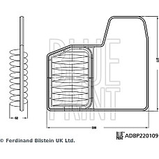 Filtru aer de aer Cartridge fits. SUZUKI IGNIS III SWIFT V 1.2H 04.20- Blue Print ADBP220109