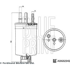 Filtru combustibil KIA BONGO, Cadru de sprijin, 10.2003 - Blue Print ADG02342