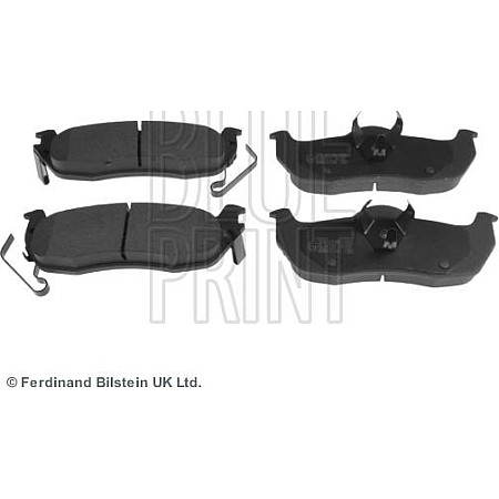 Set placute frana NISSAN NP300 NAVARA (D40), Ridica, 10.2004 - Blue Print ADN142160