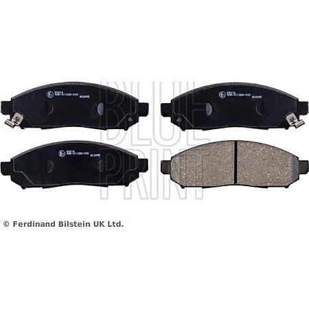 Set placute frana NISSAN NP300 PICKUP (D22), Ridica, 04.2008 - Blue Print ADN142130