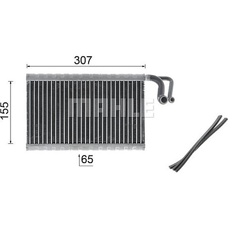 Vaporizator aer conditionat BMW 6 - II (E64), Sabrioleta, 03.2004 - 12.2010 MAHLE AE 68 000P