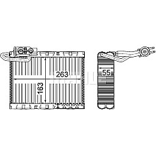 Vaporizator aer conditionat PEUGEOT 207 (W*****), Sedan, 12.2007 - 12.2014 MAHLE AE 126 000P