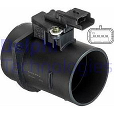 Senzor debit aer Air flowmeter 4 pin module CITROEN BERLINGO BERLINGO MULTISPACE BERLINGO-MINIVAN C-ELYSEE C3 II C3 PICASS PEUGEOT 308 CC (4B_), Sabrioleta, 02.2009 - 12.2015 Delphi AF10498-12B1