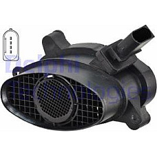 Senzor debit aer Air flowmeter 4 pin module BMW 1 E81 1 E87 3 E46 3 E90 3 E91 3 E92 3 E93 5 E60 5 E61 7 E65 E66 E67 X3 E83 BMW 3 - IV (E46), Compartiment, 12.1998 - 07.2006 Delphi AF10303-12B1