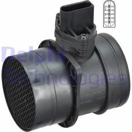 Debitmetru VW GOLF IV (1J1), Van, 10.1997 - 05.2004 Delphi AF10250-12B1