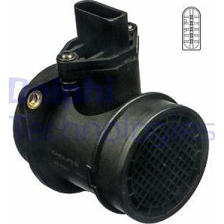 Senzor debit aer Air flowmeter 5 pin module AUDI A3 A4 B5 A4 B6 A4 B7 A6 C5 TT SEAT EXEO EXEO ST IBIZA III LEON TOLEDO II VW GOLF IV Variant (1J5), Turism, 05.1999 - 06.2006 Delphi AF10261-12B1
