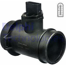 Senzor debit aer Air flowmeter 5 pin module MERCEDES C W202 C T-MODEL S202 CLK A208 CLK C208 E W210 E T-MODEL S210 M W163 MERCEDES-BENZ SLK (R170), Sabrioleta, 04.1996 - 04.2004 Delphi AF10282-12B1