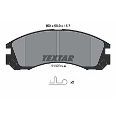 set placute frana disc PEUGEOT 4007 GP Producator TEXTAR 2137001