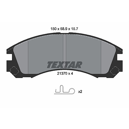 set placute frana disc PEUGEOT 4007 GP Producator TEXTAR 2137001