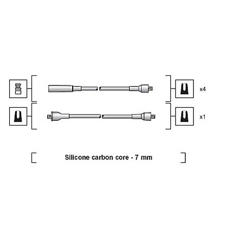 Set cablaj aprinder APRINDERE CABLES KIT MAGNETI MARELLI 941318111018