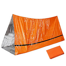 Cort de salvare pliabil, termic (NRC) pentru turism, alpinism, dimensiune 210 x 90 cm