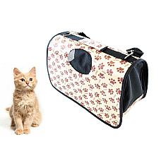 Geanta de Transport pentru Caine sau Pisica - ALB/MARO AG644C