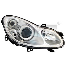 Far Lampa frontala Dreapta H7/H7 electric cu motor culoare insert: cromat SMART FORTWO TYC TYC 20-11881-05-2