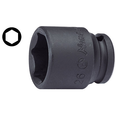 "Tubulare si accesorii Cheie tubulara de impact 1/2"" 6 colturi scurt 8mm" HANS 84400M/8