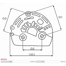 Capac protector, alternator AS-PL APC4013