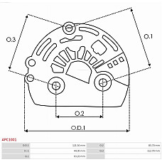 Capac protector, alternator AS-PL APC1001