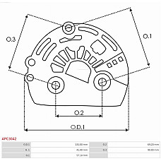 Capac protector, alternator AS-PL APC3042