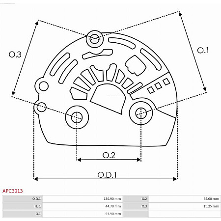 Capac protector, alternator AS-PL APC3013