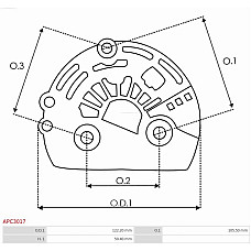 Capac protector, alternator AS-PL APC3017
