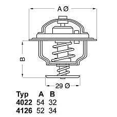 Termostat,lichid racire Termostat sistem racire 88C DAIHATSU CHARADE II CHARADE III FORD RANGER RENAULT SCENIC III TOYOTA CRESSIDA CROWN HIACE III 1.0D/2.0D/2.2D 04.80- WAHLER WA4126.88