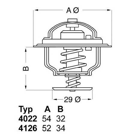 Termostat,lichid racire Termostat sistem racire 88C DAIHATSU CHARADE II CHARADE III FORD RANGER RENAULT SCENIC III TOYOTA CRESSIDA CROWN HIACE III 1.0D/2.0D/2.2D 04.80- WAHLER WA4126.88