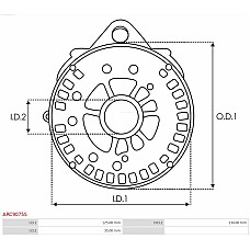 Suport, flansa de actionare alternator AS-PL ARC9075S