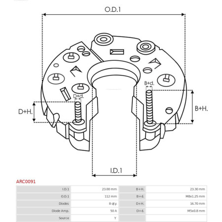 Punte diode AS-PL ARC0091
