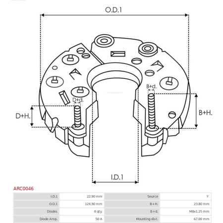 Punte diode AS-PL ARC0046