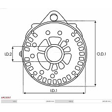 Suport, flansa de actionare alternator AS-PL ARC0057