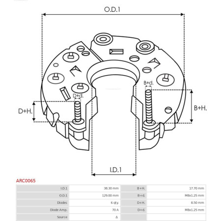 Punte diode AS-PL ARC0065
