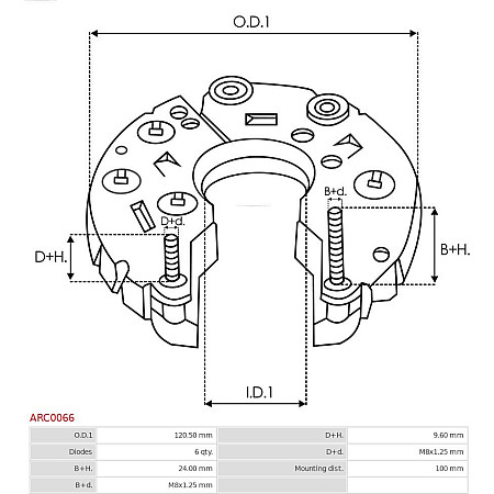 Punte diode AS-PL ARC0066
