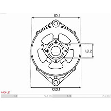 Suport, flansa de actionare alternator AS-PL ARC0137