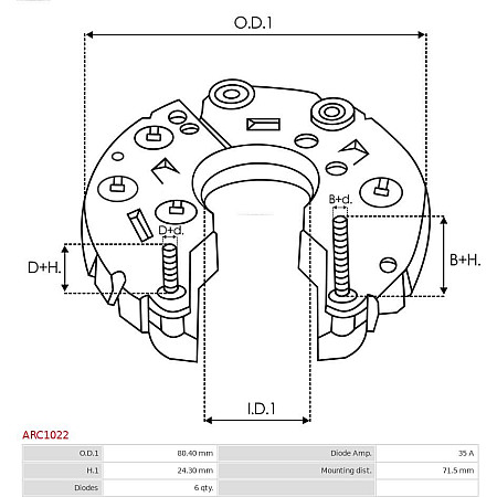Punte diode AS-PL ARC1022