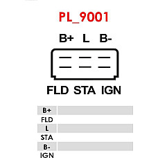 Regulator, alternator TOYOTA COROLLA V (AE86), Compartiment, 05.1983 - 07.1987 AS-PL ARE6016