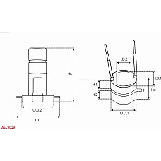 Colector, alternator AS-PL ASL9019